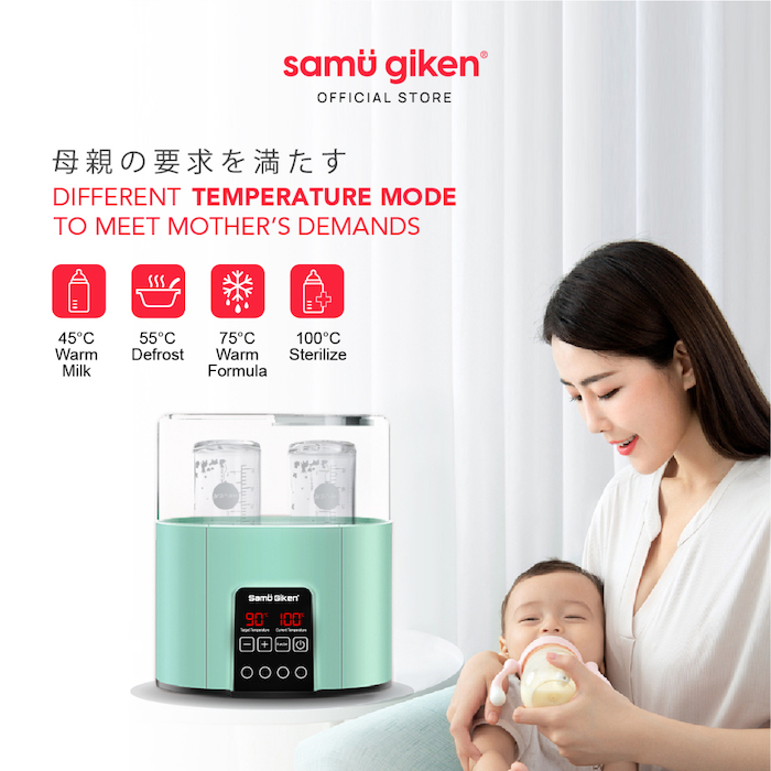 samu giken baby milk warmer breastmilk frozen quick thawing 温奶器母乳解冻